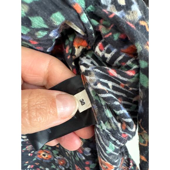 Isabel Marant Étoile Floral Cotton Button-Up Shirt - Size 38 (US/6) - Picture 6 of 7